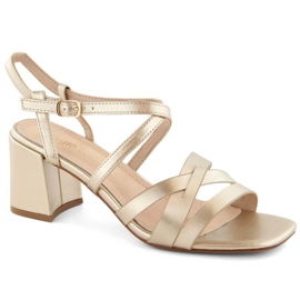 Sergio Leone W SK437 Sandalen mit goldenem Absatz