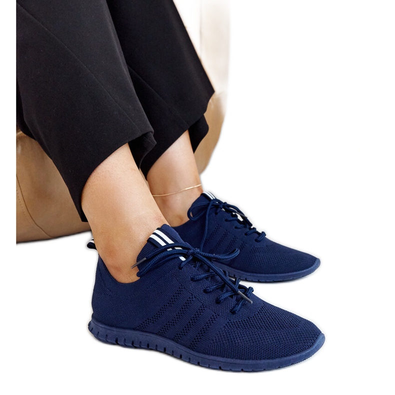 Marineblaue Shukornia-Sportsneaker