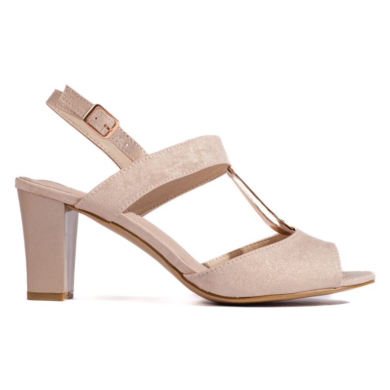 Goodin Goldene Damensandalen mit hohen Absätzen