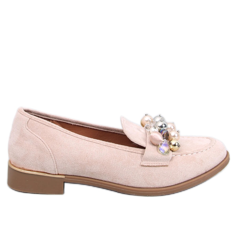 Anselme Beige Stein-Loafer