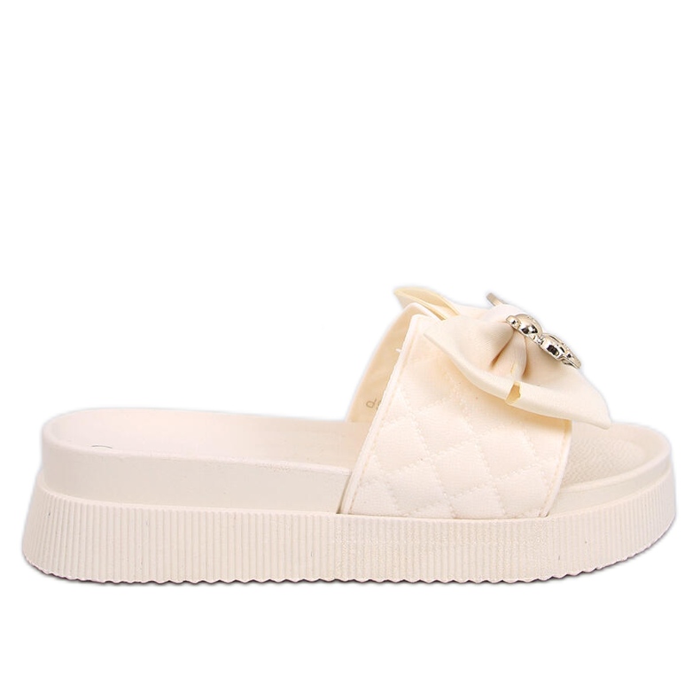 Brandis Beige goldene Teddybär-Flip-Flops