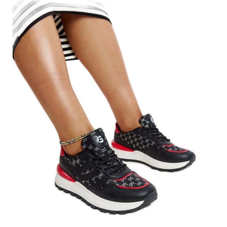 Schwarze Sport-Sneaker M8857 SCHWARZ