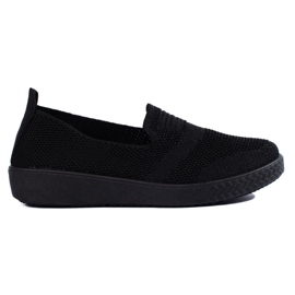 Schwarze Slip-On-Sneaker