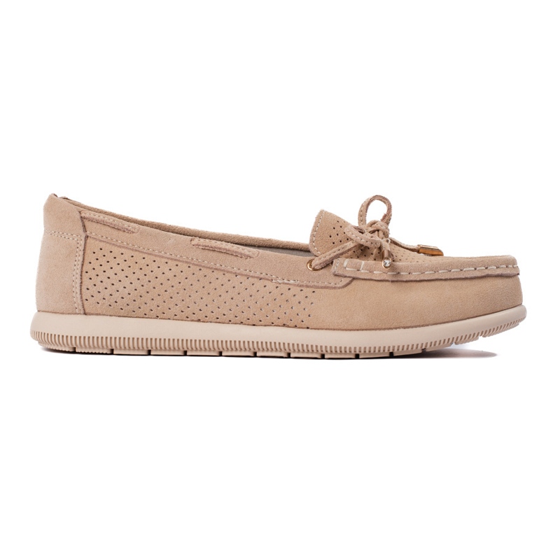 Goodin Beige Damen-Loafer