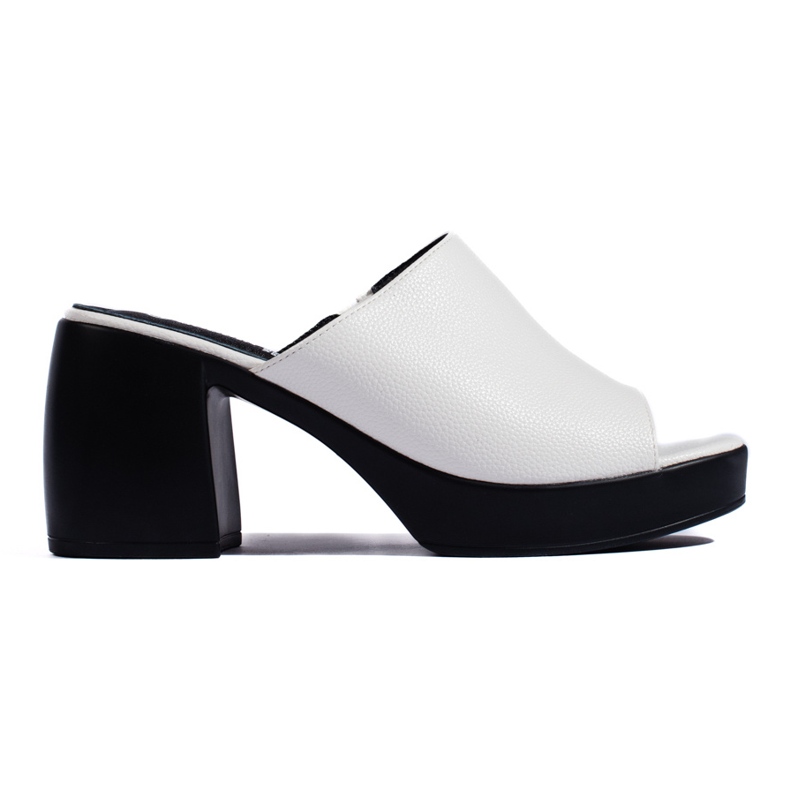 Goodin Weiße Damen-Flip-Flops mit hohen Absätzen