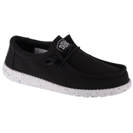 Hey Dude Wally Slub Canvas W 40009-001 Schuhe schwarz