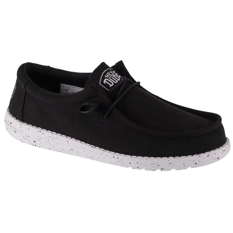 Hey Dude Wally Slub Canvas W 40009-001 Schuhe schwarz