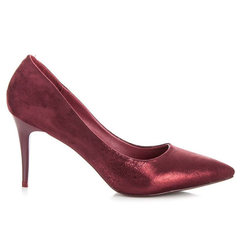 Qinba Kastanienbraune High Heels mehrfarbig