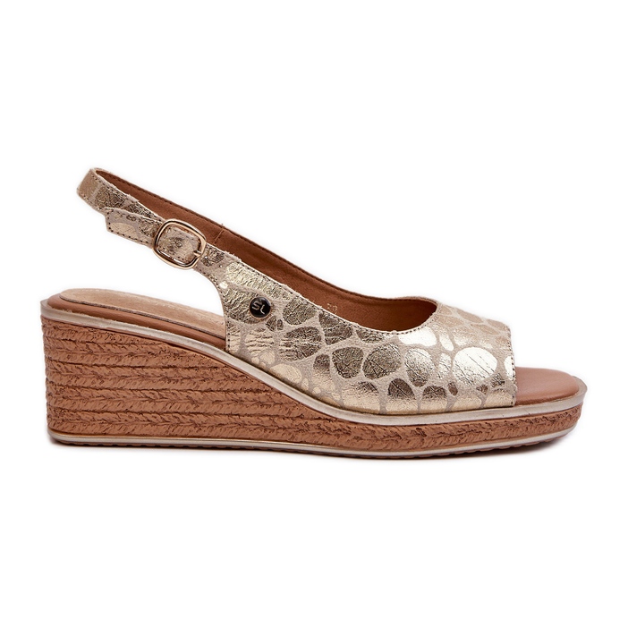 Damen-Keilsandalen Sergio Leone SK301 Gold golden