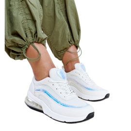 Weiße Turnschuhe mit Jelek-Hologramm