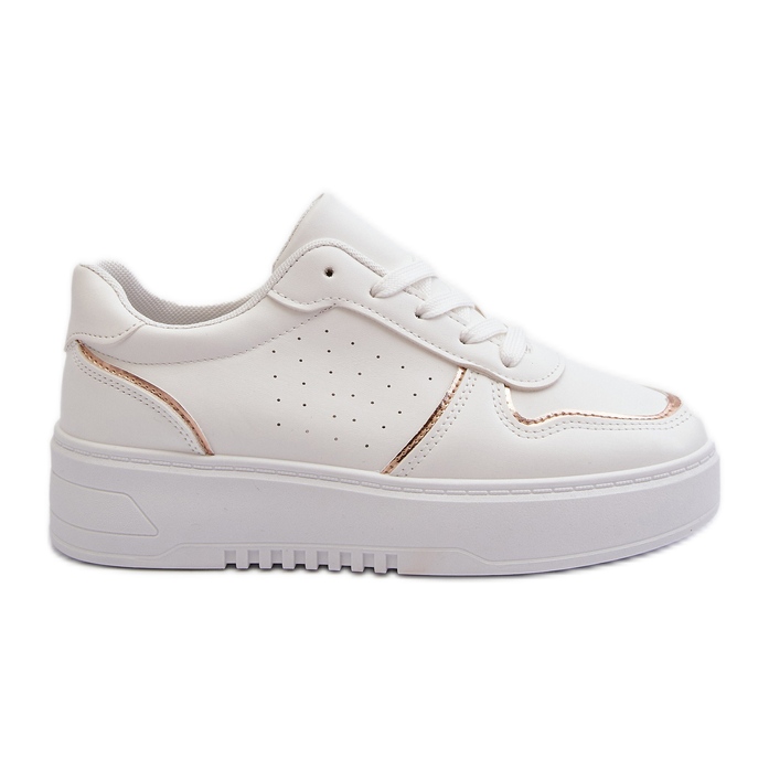 Weiße Plateau-Sneaker für Damen Tessama