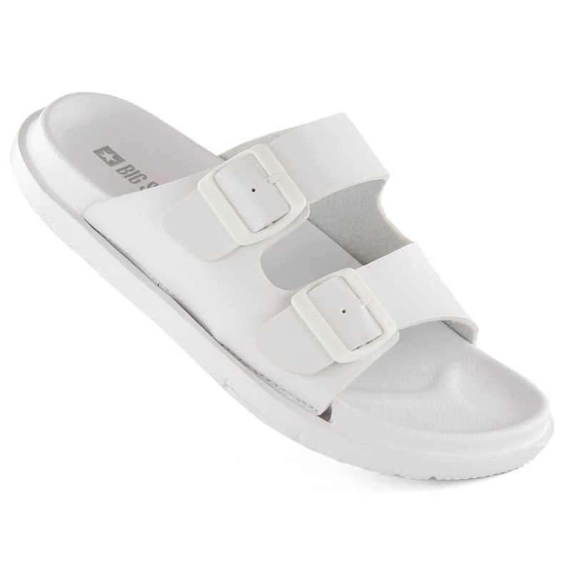 Damen-Flip-Flops aus Schaumstoff mit Schnallen, weiß Big Star NN274A751