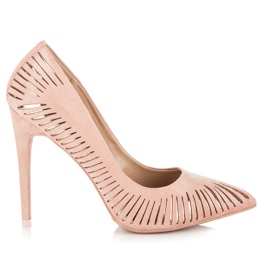 Seastar Glänzende Wildlederpumps rosa