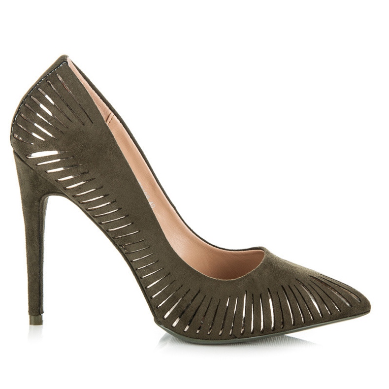 Seastar Glänzende Wildlederpumps grün