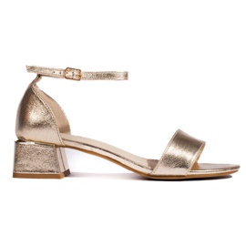 Goodin Goldene Damensandalen mit hohen Absätzen