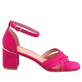 Damen-Sandalen mit hohen Absätzen Sabines Fuchsia rosa