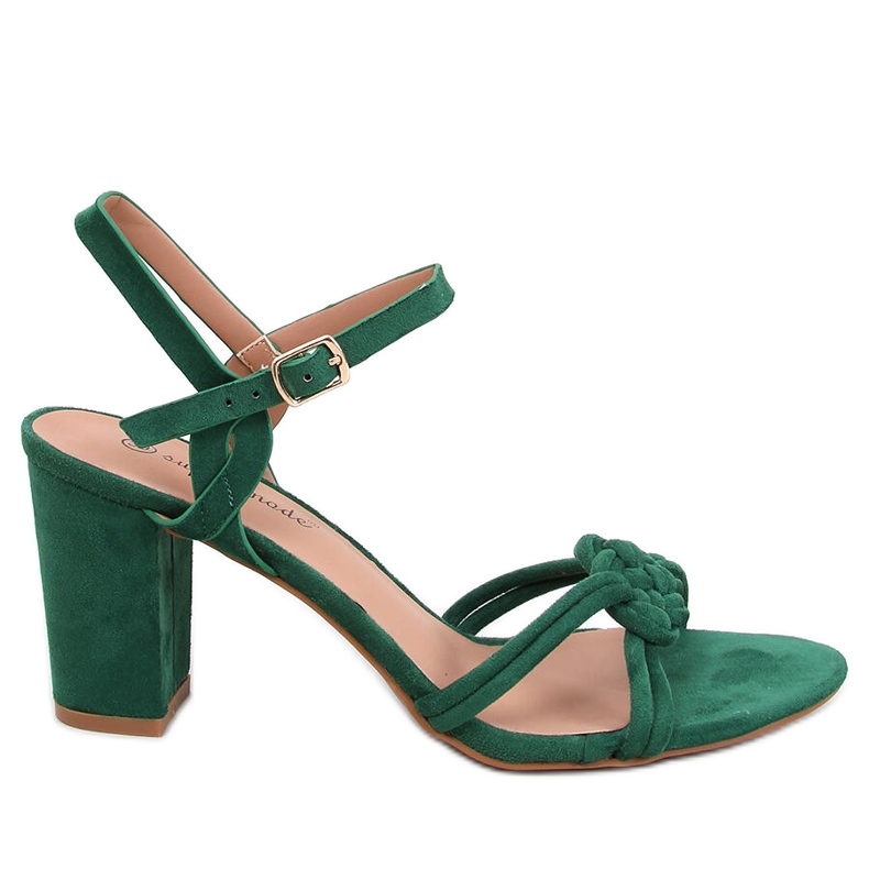 Hally Green-Sandalen mit hohen Absätzen grün