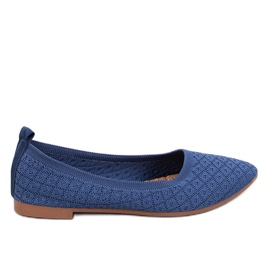 Blaue Mandel-Socken-Ballerinas von Balart