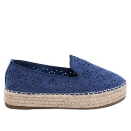 Rigois Blue durchbrochene Espadrilles blau