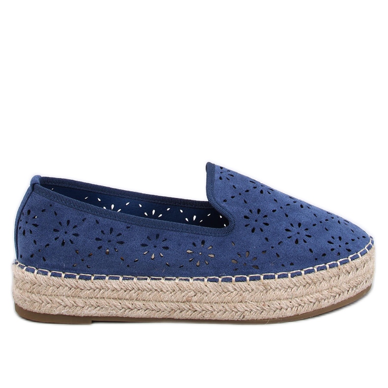 Rigois Blue durchbrochene Espadrilles blau