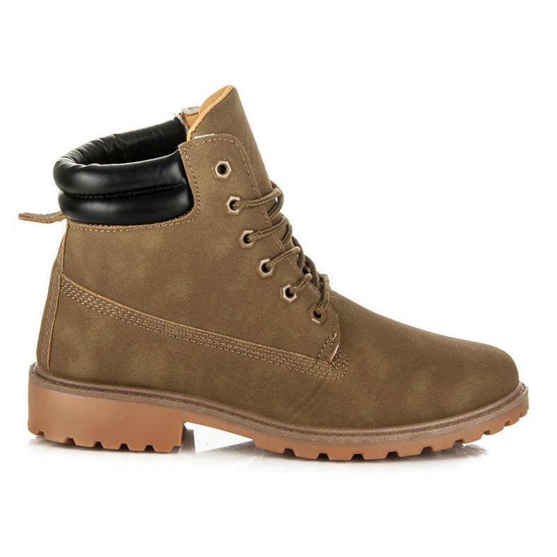 Seastar Damenstiefel Trapper braun grün