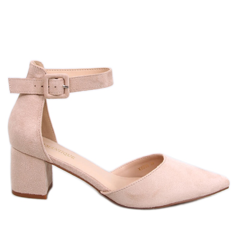 Dacrem Beige Pumps mit niedrigem Absatz