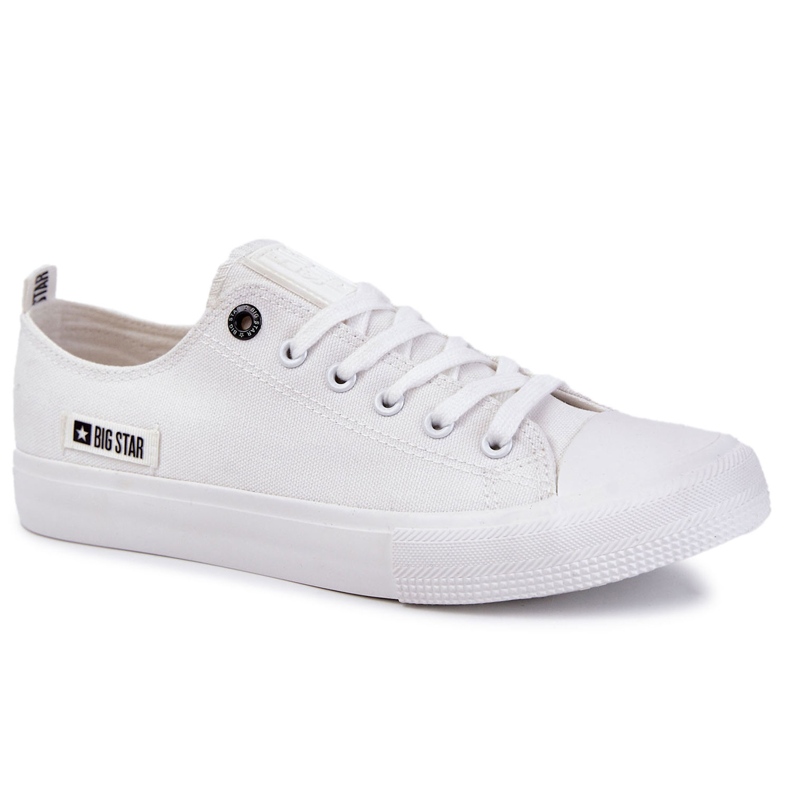 Männer mit niedrigem Material Sneakers Big Star KK174006 Weiß