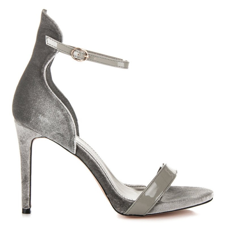 Vices Sandalen mit Schnalle grau