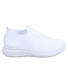 Groppi Weiße Slip-On-Sockenschuhe