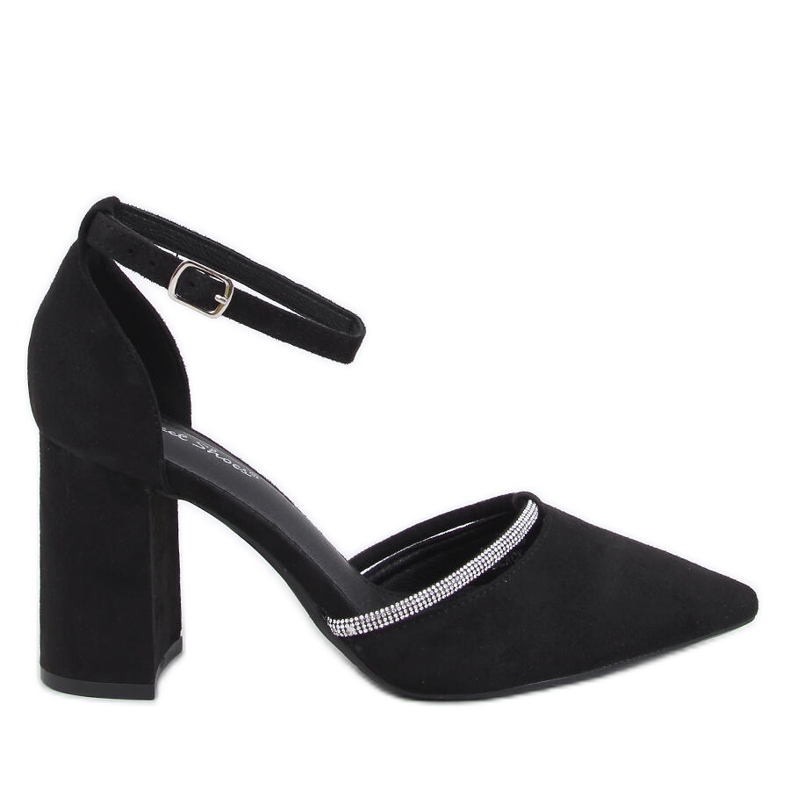 Ayari Schwarze Riemchen-High-Heel-Pumps