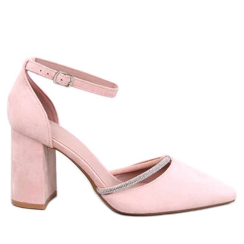 Ayari Nude Riemchen-High-Heel-Pumps rosa