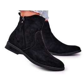 Evento Damen Cowboystiefel Flacher Absatz Schwarz Plemmi