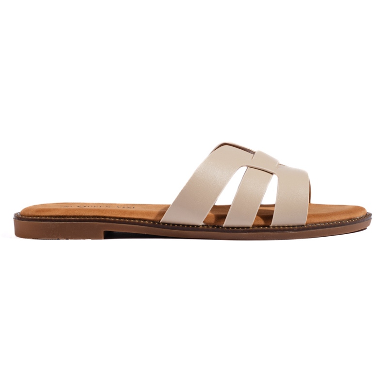 Klassische beige Damen-Flip-Flops