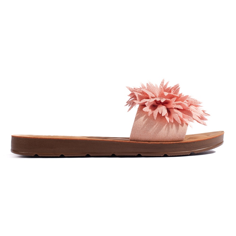Rosa Damen-Flip-Flops mit einer Blume