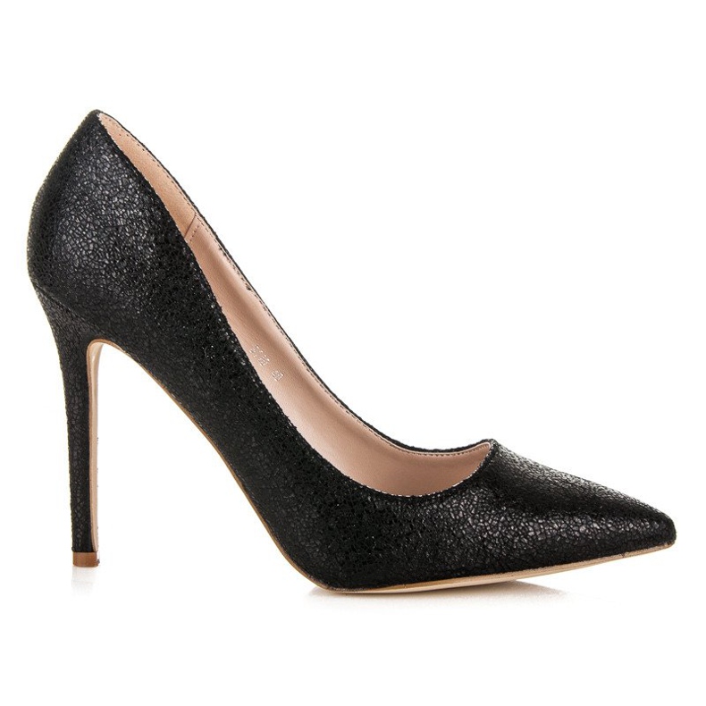 Super Mode Schwarze glitzernde Pumps