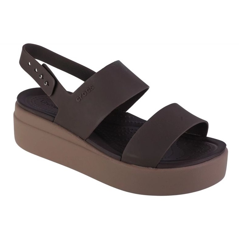 Crocs Brooklyn Low Wedge Sandalen 206453-2ZL braun
