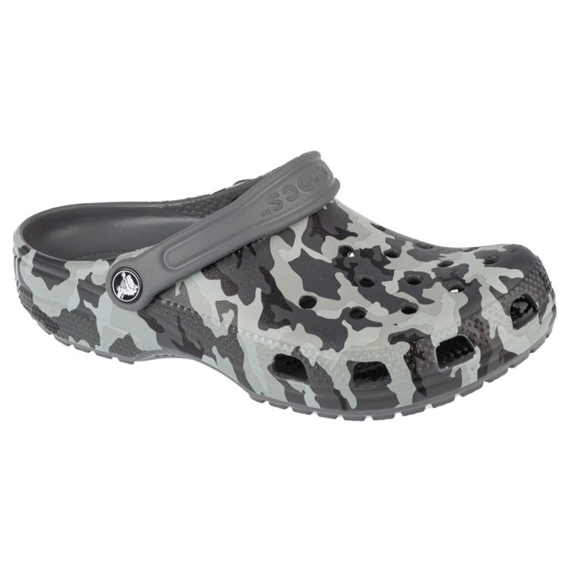 Crocs Classic Spray Camo Kids Clog 207594-097 Flip-Flops grau