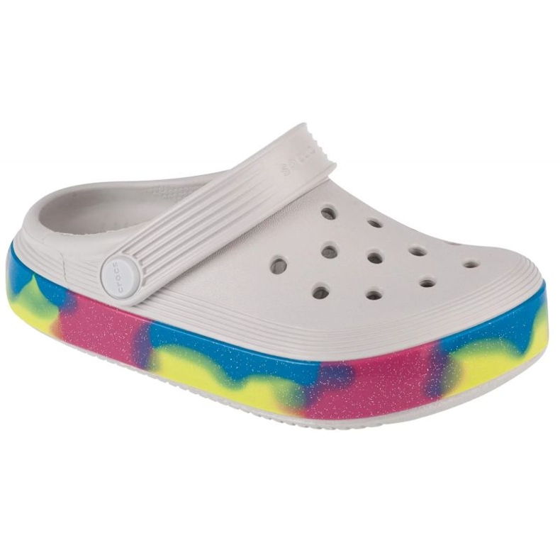 Crocs Off Court Glitter Band Kids Clog 209714-1FS Flip-Flops weiß