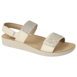 Befado Kindersandalen 068Y001 mit weißen Pailletten