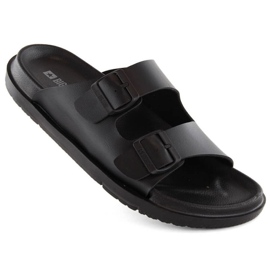 Big Star INT2003 Schaumstoff-Flip-Flops mit Schnallen, schwarz