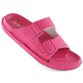 Big Star INT2004E Schaumstoff-Flip-Flops mit Schnallen, Fuchsia rosa