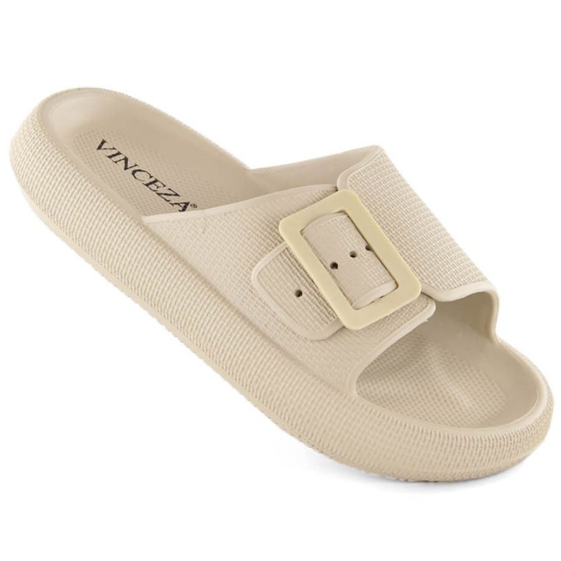 Vinceza JAN308 beige Flip-Flops mit Schnalle