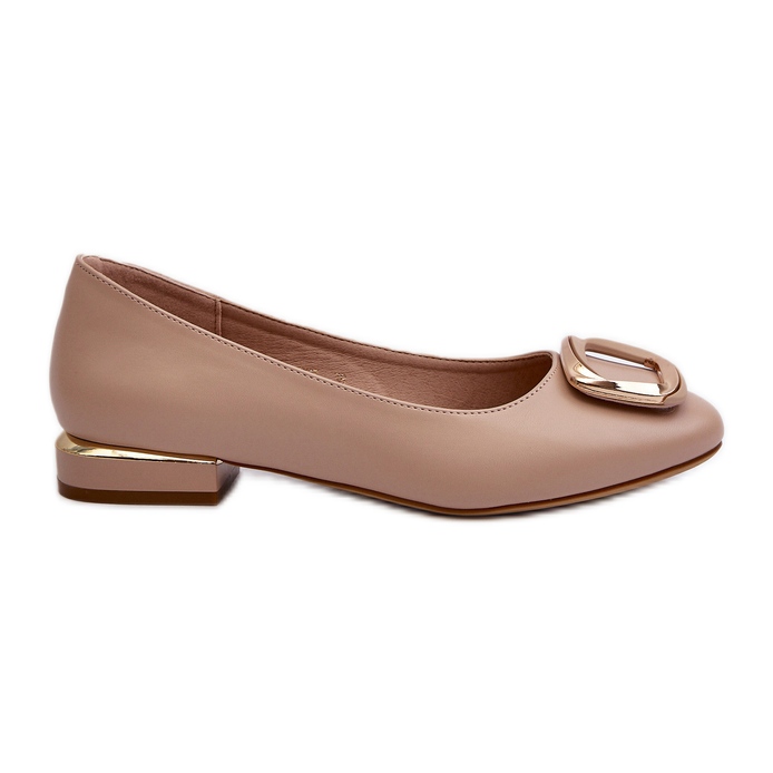 Ballerinas mit Schnalle Sergio Leone BL203 Beige