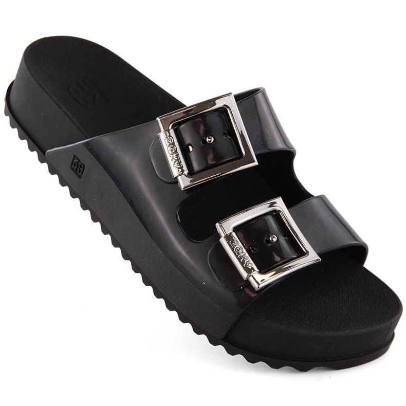 Bequeme Damenhausschuhe, parfümiert, elastisch, Gummi, schwarz, Zaxy HH285157