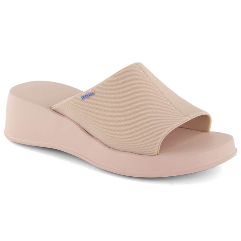 Bequeme, duftende Nude-Keilpantoffeln für Damen Zaxy LL285083 beige