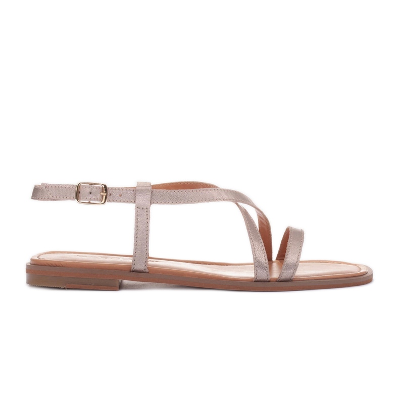 Marco Shoes Riemchensandalen golden