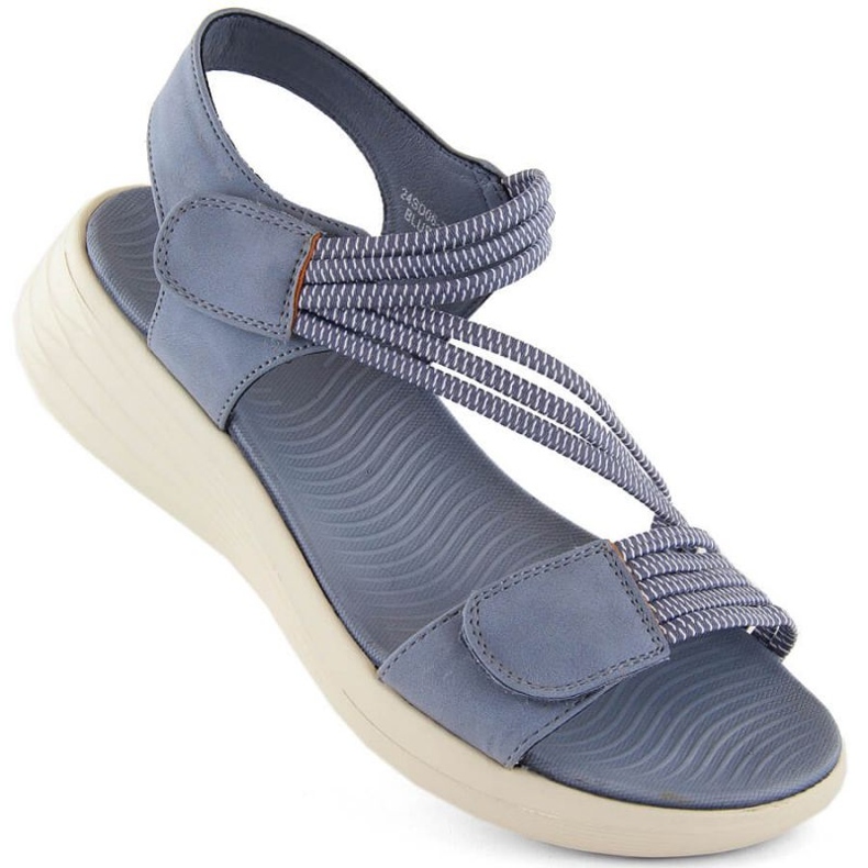 Bequeme Klettsandalen eVento W EVE446B blau