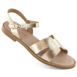 Filippo W PAW540 goldmetallische Sandalen golden