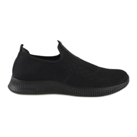 Schwarze Slip-on-Sportschuhe für Damen