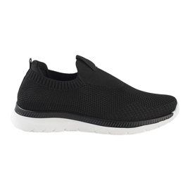 Schwarze Slip-On-Sportschuhe